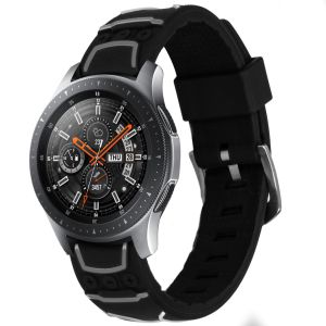iMoshion Design Siliconen bandje Samsung Galaxy Watch 46 mm / Watch 3 45mm - Zwart
