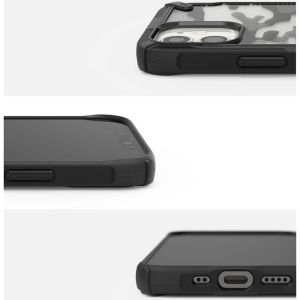 Ringke Fusion X Backcover iPhone 12 Mini - Camo Zwart