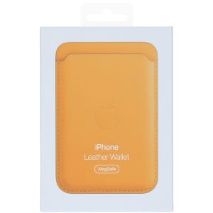Apple Leather Wallet MagSafe (Apple Wallet 1st generation) - California Poppy