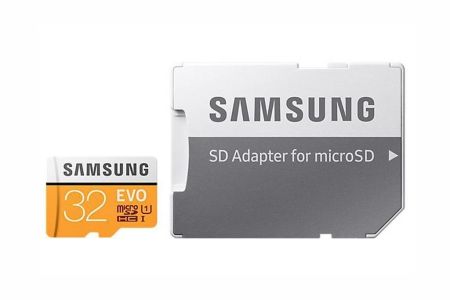 Samsung 32GB EVO microSDHC geheugenkaart klasse 10 + adapter