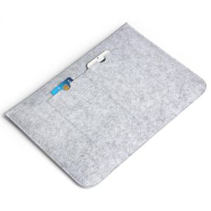 Vilten Soft Sleeve 11-12 inch - Lichtgrijs