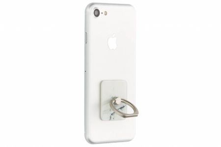 Wit marmer phone ring stand