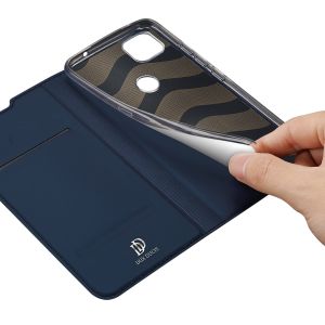 Dux Ducis Slim Softcase Bookcase Motorola Moto G 5G - Donkerblauw