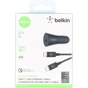Belkin Quick Charge 4+ USB-C Car Charger + USB-C naar USB-C Kabel