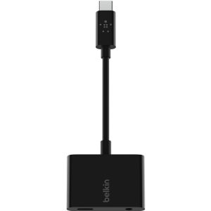 Belkin RockStar Adapter USB-C Charge + 3,5 mm Audio - Zwart