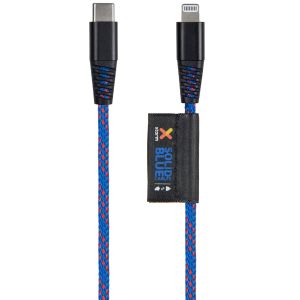 Xtorm Solid Blue Lightning naar USB-C kabel - 1 meter