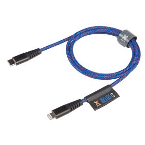 Xtorm Solid Blue Lightning naar USB-C kabel - 1 meter