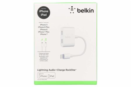 Belkin Charge RockStar­™ Adapter + Lightning Audio - Wit