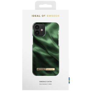 iDeal of Sweden Fashion Backcover iPhone 12 Mini - Emerald Satin