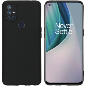 iMoshion Color Backcover OnePlus Nord N10 5G - Zwart