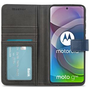 iMoshion Luxe Bookcase Motorola Moto G 5G - Donkerblauw