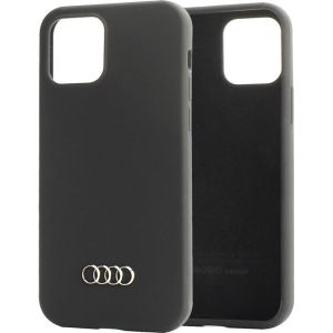 Q3 Silicone Backcover iPhone 12 (Pro) - Zwart
