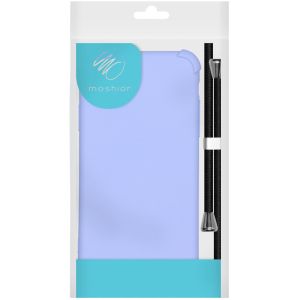 iMoshion Color Backcover met koord iPhone 12 (Pro) - Paars