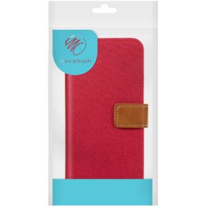 iMoshion Luxe Canvas Bookcase Samsung Galaxy A52(s) (5G/4G) - Rood