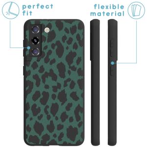 zoon Legende Doe mijn best iMoshion Design hoesje voor de Samsung Galaxy S21 - Luipaard - Groen /  Zwart | Smartphonehoesjes.nl