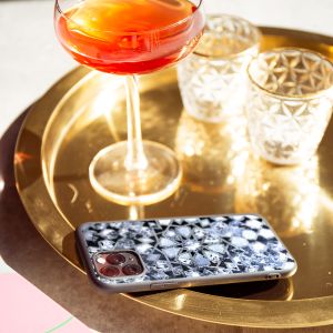 iMoshion Design hoesje iPhone 12 (Pro) - Grafisch - Zilver Bling