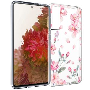 iMoshion Design hoesje Samsung Galaxy S21 - Bloem - Roze