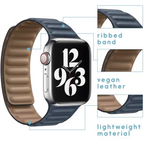 iMoshion Vegan lederen bandje Apple Watch Series 1-9 / SE / Ultra (2) - 42/44/45/49 mm