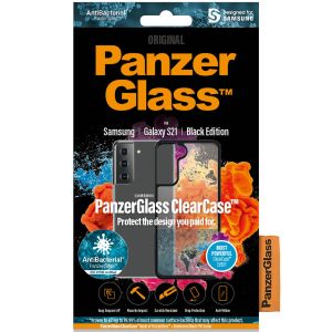 PanzerGlass ClearCase AntiBacterial Samsung Galaxy S21 - Zwart