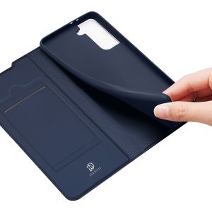 Dux Ducis Slim Softcase Bookcase Samsung Galaxy S21 Plus - Donkerblauw