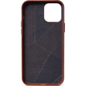 Decoded Leather Backcover MagSafe iPhone 12 Mini - Bruin