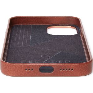 Decoded Leather Backcover MagSafe iPhone 12 Mini - Bruin