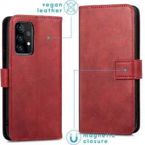iMoshion Luxe Bookcase Samsung Galaxy A72 - Rood
