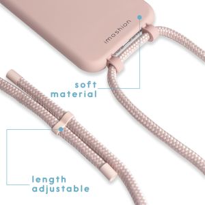 iMoshion Color Backcover met afneembaar koord iPhone 12 (Pro) - Roze