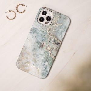 Selencia Maya Fashion Backcover iPhone 12 Mini - Marble Blue