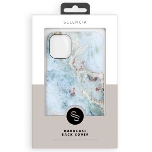 Selencia Maya Fashion Backcover iPhone 12 Mini - Marble Blue