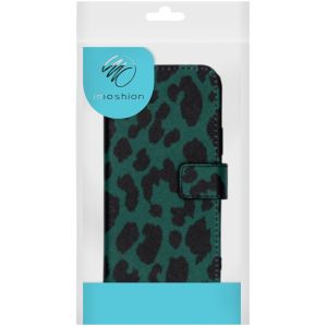 iMoshion Design Softcase Bookcase iPhone 11 - Green Leopard