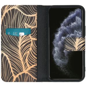 iMoshion Design Softcase Bookcase iPhone 12 Mini - Golden Leaves