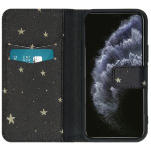 iMoshion Design Softcase Bookcase iPhone 12 Mini - Stars Gold