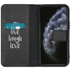 iMoshion Design Softcase Bookcase iPhone 12 Mini - Live Laugh Love