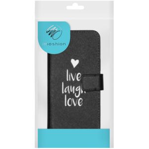 iMoshion Design Softcase Bookcase iPhone 12 (Pro) - Live Laugh Love