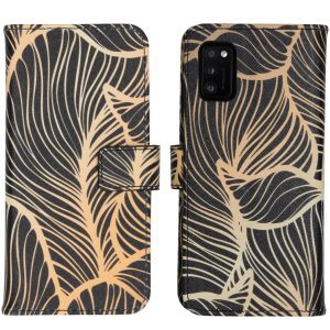 iMoshion Design Softcase Bookcase Samsung Galaxy A41 - Golden Leaves