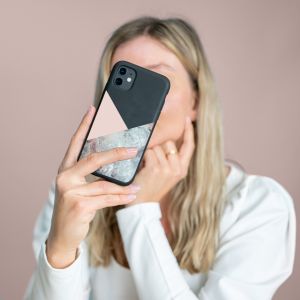 iMoshion Design hoesje iPhone SE (2022 / 2020) / 8 / 7 - Marmer - Roze