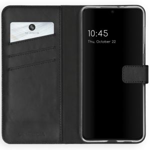 Selencia Echt Lederen Bookcase Samsung Galaxy S21 Plus - Zwart