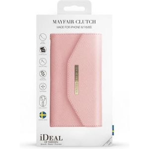 iDeal of Sweden Mayfair Clutch iPhone SE (2022 / 2020) / 8 / 7 / 6(s) - Roze