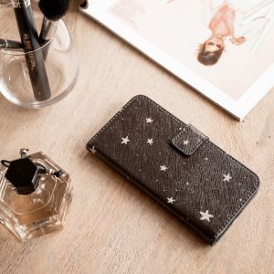 iMoshion Design Softcase Bookcase iPhone 12 (Pro) - Stars Gold