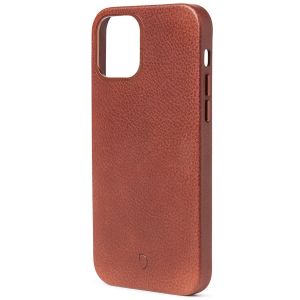 Decoded Leather Backcover MagSafe iPhone 12 (Pro) - Bruin