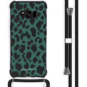 iMoshion Design hoesje met koord Samsung Galaxy S8 - Luipaard - Groen / Zwart