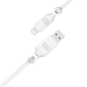 Just Green Lightning naar USB kabel - Recyclebaar - MFi certificering - 2.4A - 1.2 meter - Wit