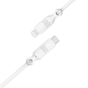 Just Green USB-C naar Lightning kabel - Recyclebaar - MFi certificering - 3A - 2 meter - Wit