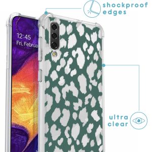 iMoshion Design hoesje met koord Samsung Galaxy A50 - Luipaard - Groen