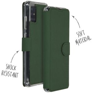 Accezz Xtreme Wallet Bookcase Samsung Galaxy A51 - Donkergroen