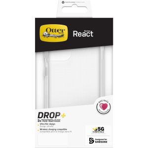 OtterBox React Backcover + Screenprotector Galaxy S21 - Transparant