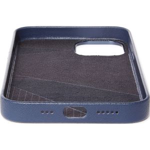 Decoded Leather Backcover MagSafe iPhone 12 (Pro) - Blauw