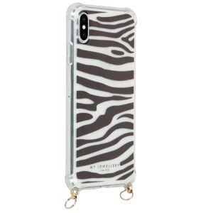 My Jewellery Design Softcase Koordhoesje iPhone Xs / X - Zebra