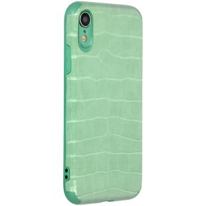 My Jewellery Croco Softcase Backcover iPhone Xr - Groen